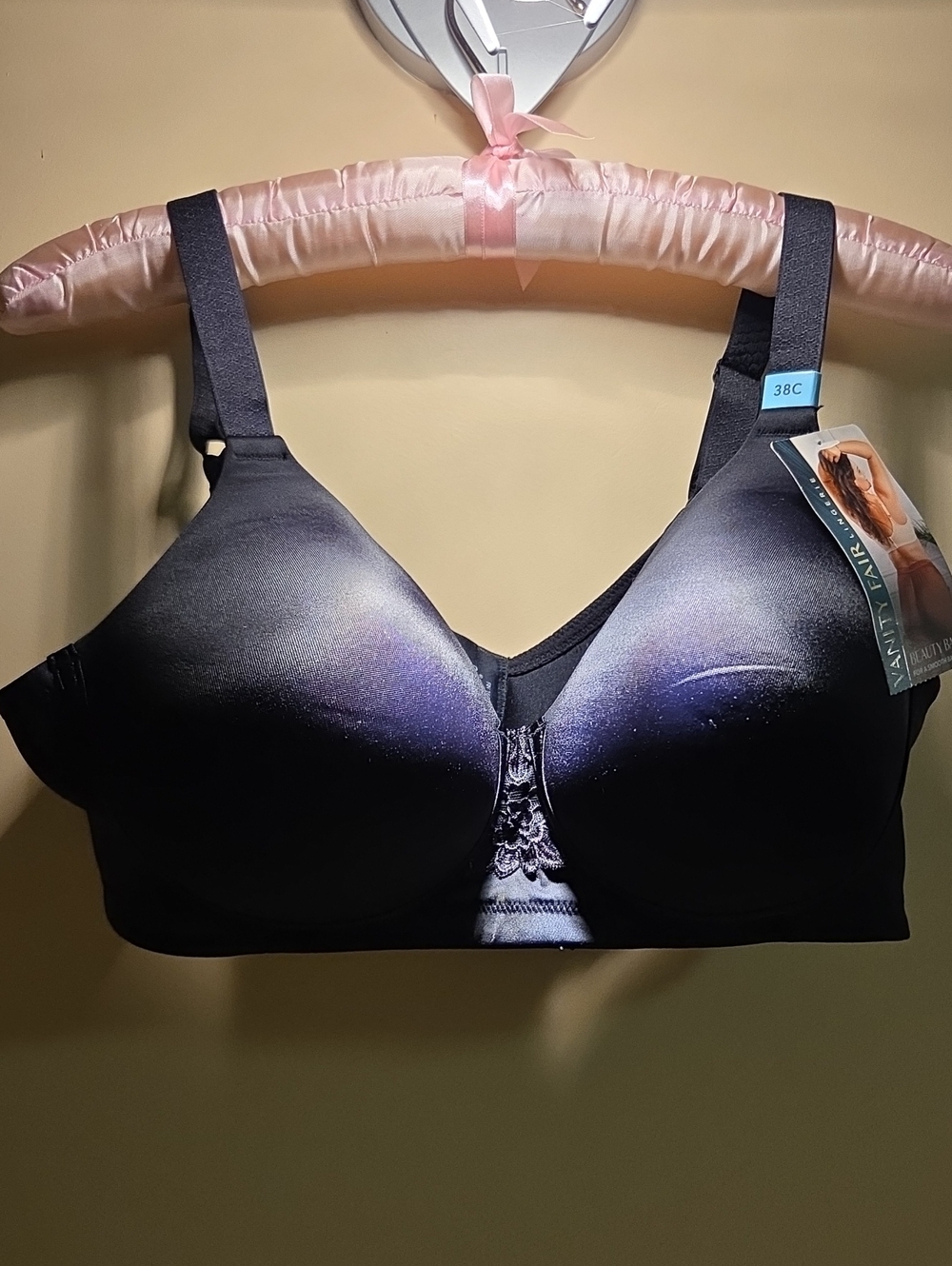 Vanity Fair Black-to-Purple Gradient Full-Coverage Bra